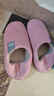 回力纯色全包棉鞋情侣室内外防滑保暖棉拖鞋HLX0233粉色38-39码 实拍图