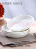 斯凯绨（Sky Top）骨碟陶瓷深盘子酱菜碟纯白家用骨瓷餐具套装6英寸饭盘4件 实拍图