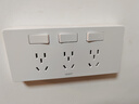 正泰（CHNT）86型扩展插座暗装厨房多孔转换器多功能多孔无线轨道插座 白色 实拍图
