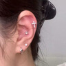 自由说星辰耳环男士轻奢小众高级感耳圈女设计感耳钉个性痞帅潮男耳饰品 耳钉单只 实拍图