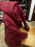 坦博尔轻薄羽绒服女短款宽松脱卸帽秋保暖女士外套TD236256 戎美红 175  实拍图