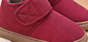 回力棉鞋女鞋冬季妈妈保暖鞋魔术贴加绒居家外穿雪地靴女棉靴子老人鞋 酒红色【加绒保暖】 38 实拍图
