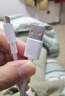 华为原装6A数据线 USB Type-A转USB Type-C/1m线长/支持66W（11V6A）充电 白色CC790 实拍图