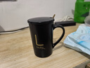 京东京造创意个性杯子陶瓷马克杯带盖勺潮流情侣男女家用牛奶咖啡杯380ML 实拍图