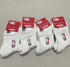 NBA中筒篮球休闲跑步运动袜男女儿童大童学生秋冬加厚毛圈棉袜4双 实拍图