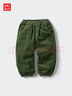 优衣库婴幼儿宝宝灯芯绒长裤/宽松休闲裤裤子25秋冬新款478838 57 深橄榄色 90 实拍图