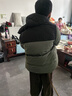 雪中飞【双面穿】儿童羽绒服冬季轻薄男女童面包服羽绒服橄榄灰绿160cm 实拍图