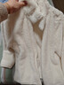 优衣库女装男装长绒摇粒绒拉链茄克/长袖外套夹克470137 459794 470137/01乳白色 2XL 实拍图