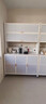 锦之洛厨房橱柜餐边柜一体靠墙柜子碗柜微波炉烤箱收纳防尘餐具柜置物架 五层简约白-60*42*157cm 实拍图