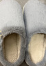 优调棉拖鞋女乳胶防踩塌厚底抑菌防臭居家秋冬保暖情侣拖鞋男 蓝44-45 实拍图