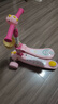 飞鸽儿童滑板车踏板车滑步车可坐可骑单脚滑行宝宝溜溜车2-3-4-6岁 樱花粉【闪光轮带座椅】 实拍图