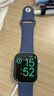 Apple/苹果 Watch Series 10 智能手表GPS款42毫米银色铝金属表壳丹宁色运动型表带S/M MX1J3CH/B 实拍图