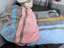 金号（KING SHORE） 纯棉毛巾全棉挂绳方巾柔软吸水情侣面巾 儿童挂绳小毛巾 60*30cm 红色+兰色 2条 实拍图