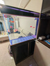 森森（SUNSUN）大型鱼缸底过滤水族箱客厅家用落地玻璃生态金鱼缸 超白隔断屏风款 1米长35cm宽（黑白可选） 实拍图