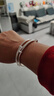 顺庆银楼9999足银手镯光面推拉圆肚手镯亲子款满月新年礼物送女友 大人款推拉20克单个配证书 实拍图