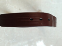 牛当家 真皮皮男牛皮腰带针扣头层牛皮1101生日礼物 深咖色 105cm 实拍图