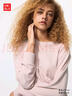 优衣库女装柔软针织摇粒绒圆领套头衫/长袖抓绒卫衣T恤新款479609 479609/11粉红色 S 实拍图
