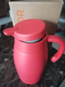 苏泊尔（SUPOR）保温壶家用长效保温大容量水壶不锈钢真空保温瓶热水壶暖壶开水瓶 2.0L胭脂红 2L 实拍图