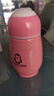 【秋冬必备】304保温杯不锈钢企鹅呆萌创意便携卡通儿童水杯 粉色 实拍图