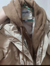 鸭鸭（YAYA）羽绒服女中长新款连帽时尚拼接假两件冬季保暖城市休闲外套XH 咖啡色 S (155) 实拍图