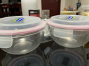 GLASSLOCK韩国进口冰箱收纳盒钢化玻璃饭盒冷冻密封保鲜盒 锁扣沙拉碗(微波款) 1000ml 实拍图