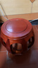 爱美穗鼓凳花梨雕花古筝凳实木圆凳小矮凳红豆木家具坐墩绣墩红褐色 白宫木花梨色 35高 实拍图