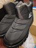 回力棉鞋男冬季加绒加厚保暖防水防滑爸爸中老年老人鞋棉靴子男雪地靴 黑黑中筒 42 实拍图