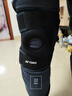 YONEX/尤尼克斯 专业羽毛球护膝 透气专用防滑加压减震yy男女 蜂窝防撞 MPS-12CR 黑色 (单支装) 均 码 (可灵活调节) 实拍图
