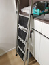 德力西（DELIXI）家用梯子折叠多功能人字梯便携铝合金爬楼梯扶梯4步梯 实拍图