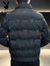花花公子（PLAYBOY）羽绒服男冬季男士外套轻薄衣多穿男装短款防寒潮牌衣服 黑色 3XL  实拍图