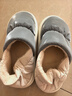 利达妮（TZLDN）防水全包棉拖鞋男士秋冬居家居防滑保暖包跟羽绒棉鞋女毛拖鞋冬季 灰色【收藏加购，优先发货】 42-43 【适合41-42】 实拍图