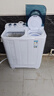 康佳（KONKA）10公斤 半自动波轮洗衣机 大容量 双桶双缸 脱水甩干机 以旧换新 家电国家补贴15% XPB100-7D0S 实拍图