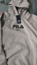 FILA 斐乐官方情侣款连帽卫衣秋季新款纯棉宽松针织长袖上衣加绒 【加绒】云雾花灰-MG L 实拍图