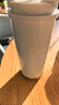 京东京造保温杯双饮口咖啡杯【陶瓷内胆-316不锈钢】 500ML白金色 实拍图