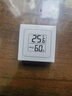家用电子温湿度计室内干湿家用温湿度显示器迷你便携高精度壁挂式静音 白色一个装 实拍图