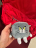 皓奇乐（HUGKIS）猫和老鼠毛绒玩具钥匙扣书包包挂饰可爱卡通周边玩偶情 8cm汤姆猫(正方形) 【现货速发】 实拍图