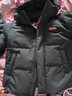 鸭鸭（YAYA）羽绒服男士短款秋冬季新款鸭绒连帽户外加厚商务休闲保暖上衣外套 星空黑-YE5B001056A M 实拍图