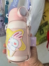 富光儿童保温杯壶男女304大容量带吸管双盖上学小学生水杯子粉色550ml 实拍图