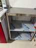 欧尊誉304不锈钢厨房置物架落地多层收纳储物架夹缝架锅架菜架微波炉架 特厚304/长60宽40高80三层 实拍图