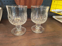 玻璃红酒杯欧式捷克矮脚红酒杯创意威士忌酒杯葡萄酒杯 浮雕香槟杯2个 实拍图