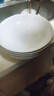 纯白简约风8英寸陶瓷圆盘酒店菜盘甜品摆盘创意釉下彩家用饭盘 8英寸白瓷盘6只装 实拍图