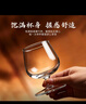 青苹果二两杯白酒杯红酒杯白兰地杯通用95ml6只装 加厚水晶玻璃品鉴杯 实拍图