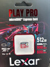 雷克沙（Lexar）512GB TF（MicroSD Express）存储卡 读900MB/s 写600MB/s  游戏机Switch2专用内存卡（PLAY PRO） 实拍图