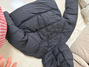 森马（Semir）轻松羽绒|90鸭绒羽绒服女冬季短款宽松花苞连帽甜美三防保暖外套 黑色（灰鸭绒）90001 M 实拍图