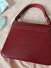 拉菲斯汀【圣诞礼物】包包2025新款方糖包时尚腋下红色结婚新娘手提小方包 波尔多红 实拍图