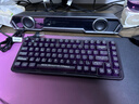 雷神（ThundeRobot） K75紫色透明三模无线机械键盘 蓝牙/无线/有线 高透客制化全键热插拔游戏家用办公键盘 月轴 实拍图