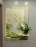 感画奶油风入户门玄关装饰画水培绿植走廊过道挂画日照金山正对墙壁灯 Z7509-日照金山 总50*70CM【上层38*50CM+底板40*70CM】 晶瓷防刮画面【无灯】 无框双层仿真DIY绿植+玻璃花 晒单实拍图