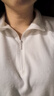 优衣库女装HEATTECH弹力摇粒绒半拉链套头衫/打底衫479693 01 乳白色 XL /165/92A 实拍图