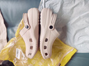 利达妮（TZLDN）厚底洞洞鞋男士夏季外穿沙滩凉鞋防滑防臭eva包头拖鞋手术室专用 卡其色 38 -39【标准码】 实拍图