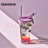 GLASSLOCK玻璃水杯凉水冷萃杯进口大容量女生高颜值家用刻度吸管杯子450ml 实拍图